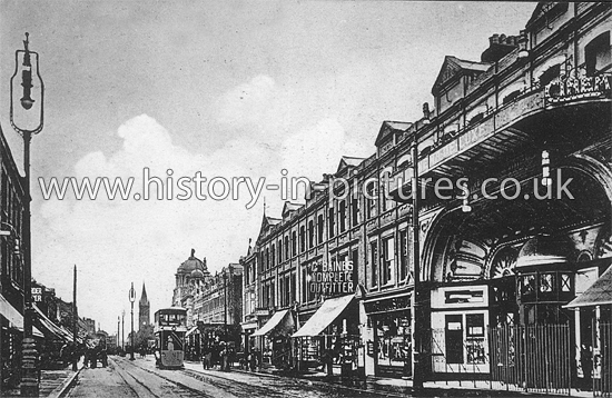 Cinema and High Road, Ilford, Essex. c.1921